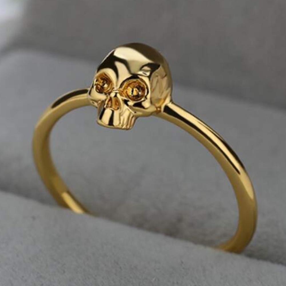Gold Skull Ring